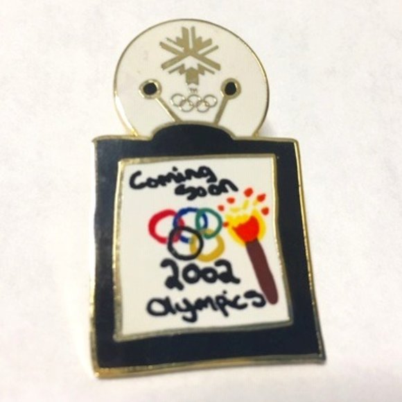 2002 Salt Lake Olympics Coming Soon TV Pin 0756/2002 AMINCO PIN #2054 - Picture 1 of 6